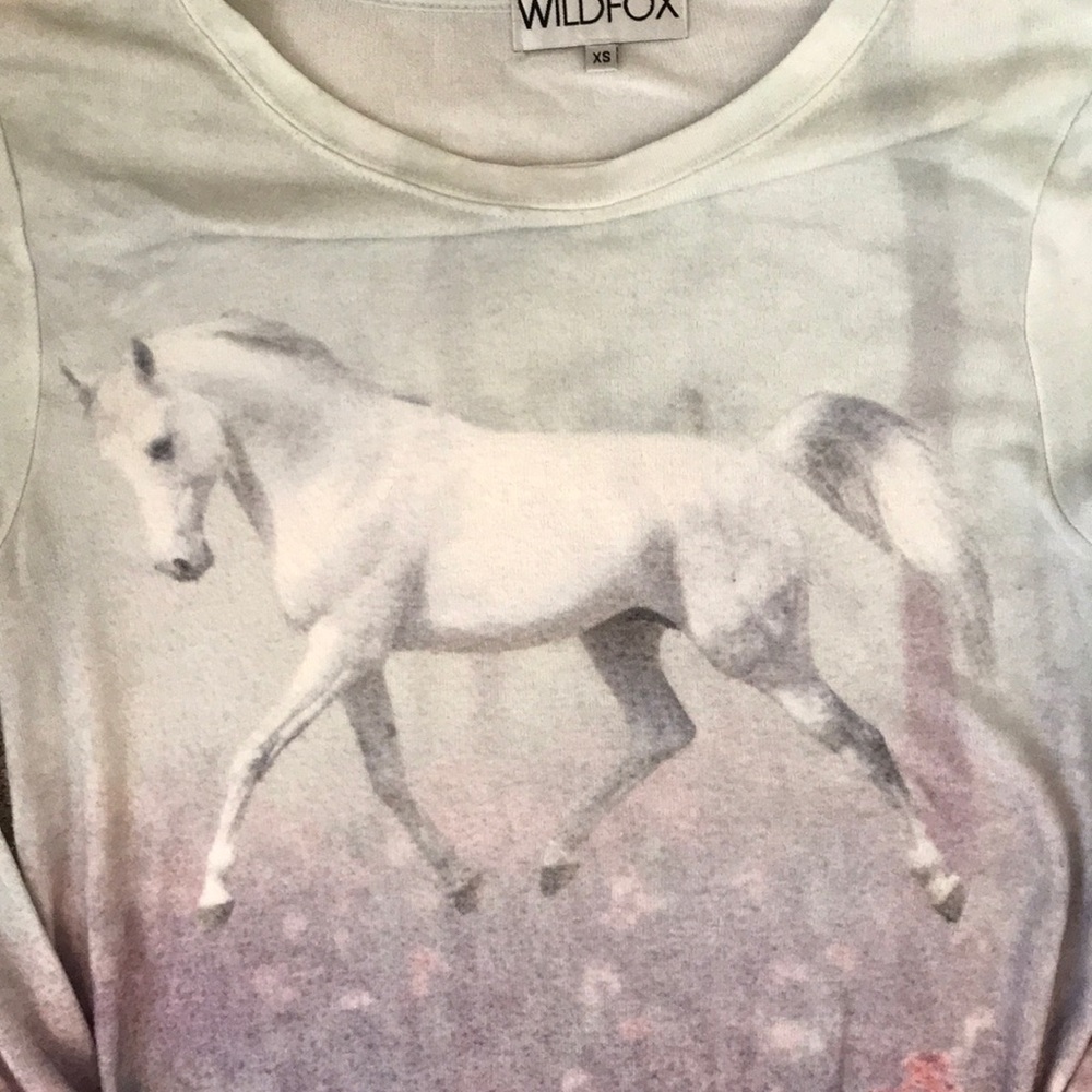Wildfox GARDEN TROT Horse Jumper Sweater XS - Picture 3 of 5